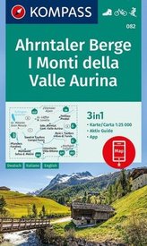 Kompass Karte Ahrntaler Berge, I Monti della Valle Aurina