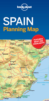 Lonely Planet Spain Planning Map