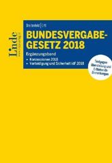 Bundesvergabegesetz 2018 - Ergänzungsband