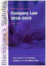 Blackstone's Statutes on Company Law 2018-2019