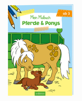 Malbuch ab 3 Jahren - Pferde & Ponys
