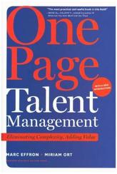 One Page Talent Management