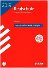 Realschule 2019 - Hessen - Mathematik, Deutsch, Englisch