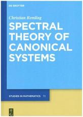 Spectral Theory of Canonical Systems