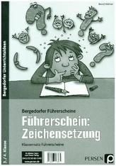 Zeichensetzung - Klassensatz Führerscheine