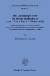 Das Sonderungsverbot für private Ersatzschulen (Art. 7 Abs. 4 Satz 3 Halbsatz 2 GG)