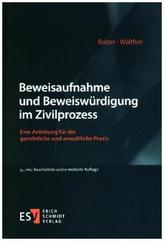 Beweisaufnahme und Beweiswürdigung im Zivilprozess