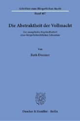 Die Abstraktheit der Vollmacht