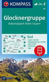 Kompass Karte Glocknergruppe, Nationalpark Hohe Tauern