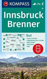 Kompass Karte Innsbruck, Brenner