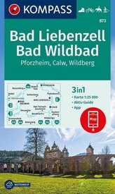 Kompass Karte Bad Liebenzell, Bad Wildbad