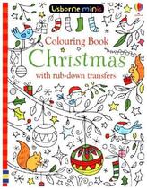 Colouring Book Christmas with Rub-Down Transfers