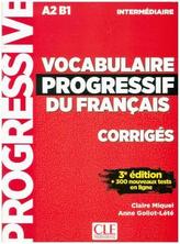 Vocabulaire progressif du Français, Niveau intermédiaire (3ème édition), Corrigés + Audio-CD