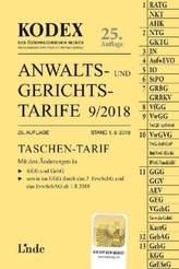 KODEX Anwalts- und Gerichtstarife 8/2018