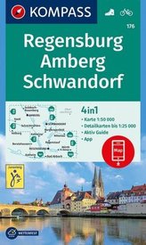 Kompass Karte Regensburg, Amberg, Schwandorf