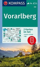 Kompass Karte Vorarlberg, 2 Bl.