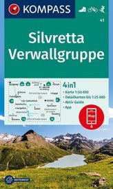 Kompass Karte Silvretta, Verwallgruppe