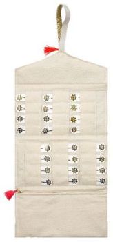 Adventskalender Schmuckrolle mit Haarklammern