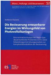 Die Besteuerung erneuerbarer Energien im Wirkungsfeld von Photovoltaikanlagen