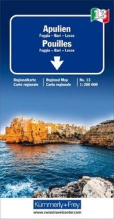 Apulien Regionalkarte Italien Nr. 13, 1:200 000