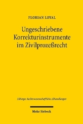 Ungeschriebene Korrekturinstrumente im Zivilprozeßrecht