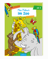Malbuch ab 5 Jahren - Im Zoo