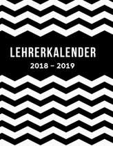 Lehrerkalender und Unterrichtsplaner 2018-2019