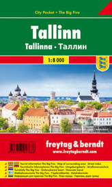 Tallinn, Stadtplan 1:10.000, City Pocket + The Big Five