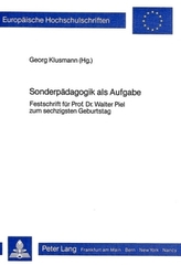 Sonderpädagogik als Aufgabe