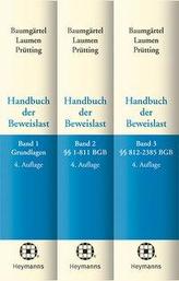 Handbuch der Beweislast. Band 01 - 03. 3 Bände