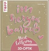 Handlettering-Botschaften. 3D-Optik