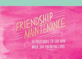 Friendship Maintenance Postcard Book