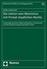 Die Lehren vom Monismus mit Primat staatlichen Rechts