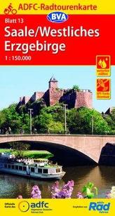 ADFC-Radtourenkarte 13 Saale /Westliches Erzgebirge 1:150.000