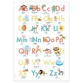 ABC Poster 70,7x100 cm.  Alphabet spielerisch mit Tieren lernen | Das ABC-Lernposter mit Groß- und Kleinbuchstaben |
