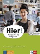 Hier! B1.1. Kurs- und Übungsbuch mit Audios und Videos