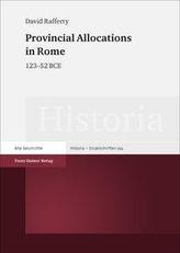 Provincial Allocations in Rome