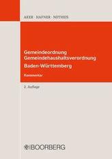 Gemeindeordnung - Gemeindehaushaltsverordnung Baden-Württemberg
