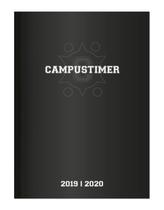 Campustimer Black A6 2019/2020