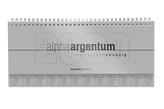 Tisch-Querkalender alpha argentum 2020