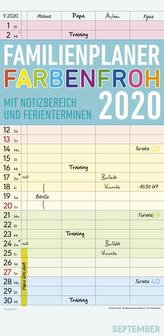 Familienplaner Farbenfroh 2020