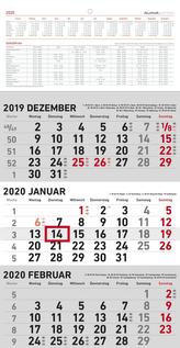 3-Monatskalender 2020 klein