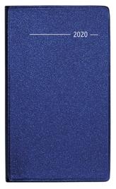 Taschenplaner Metallic blau 2020