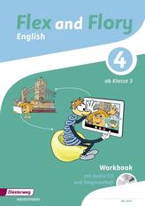 Flex and Flory 3/4. Workbook 4 mit Schüler-Audio-CD und Diagnoseheft