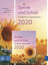 Sonne und Schild 2020 - Abreißkalender mit Rückwand