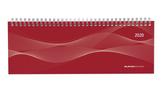 Tisch-Querkalender PP-Cover rot 2020