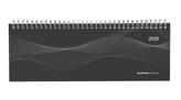 Tisch-Querkalender PP-Cover schwarz 2020