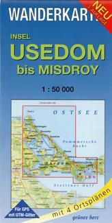 Insel Usedom bis Misdroy 1 : 50 000 Wanderkarte