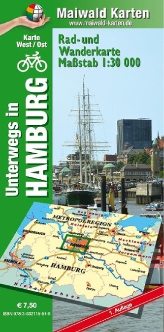 Hamburg Ost/West = unterwegs in Hamburg Rad- u. Wanderkarte = 1 Karte = Vorderseite West + Ost auf der Rückseite - mit vielen to Hamburg Ost/West = unterwegs in Hamburg Rad- u. Wanderkarte = 1 Karte = Vorderseite West + Ost auf der Rückseite - mit vielen to