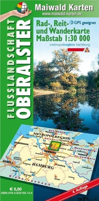 Oberalster = Rad-, Reit- u. Wanderkarte = Flusslandschaft Oberalster Oberalster = Rad-, Reit- u. Wanderkarte = Flusslandschaft Oberalster